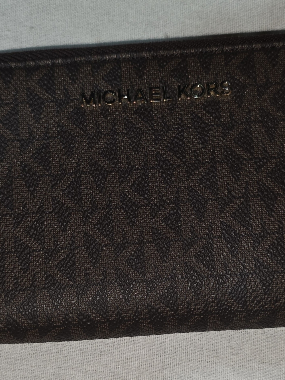 Michael Kors Brown Logo Continental Wallet